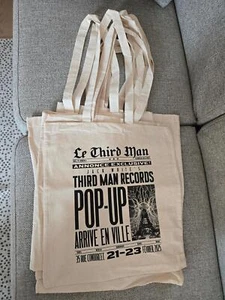 Jack White Third Man Records Paris Pop Up Tote Bag - Picture 1 of 4