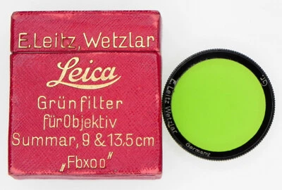 Leica FBXOO Black Rim GR Filter for 5cm f2 Summar Box 1 ............ Minty  - Image 1 of 4