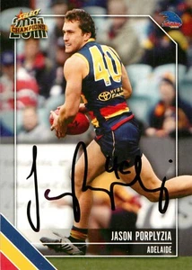 Signed 2011 Adelaide Crows AFL Select Champions Card - Jason Porplyzia - Picture 1 of 3