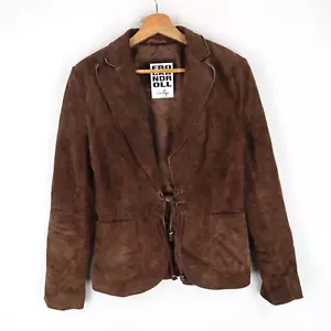 Gipsy Vintage Suede leather western y2k Jacket SZ M (T3968) - Picture 1 of 6