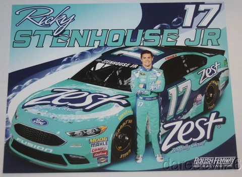 2016 Ricky Stenhouse, Jr. Zest Soap Ford Fusion NASCAR Sprint Cup postcard Cover