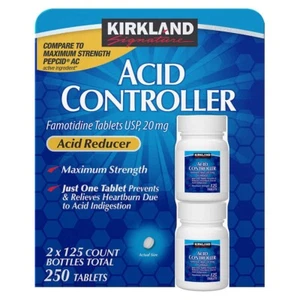 Kirkland Signature Acid Controller Famotidine 20mg-Maximum Strength 250 Tablets - Picture 1 of 2