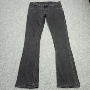 Nudie Jeans NARROW-BOOT W32 L32 Grey Foggy-Black Bootcut Stretch Mens Womens - Picture 1 of 15