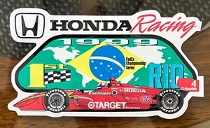 HONDA Racing 'Win' sticker for 1999 Rio Race - Juan Pablo Montoya - 4" x 7" - Picture 1 of 1