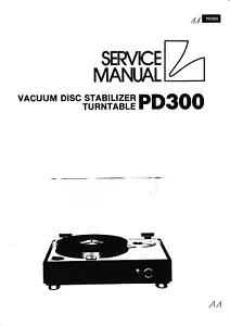 Manuale di assistenza per Luxman PD-300 - Foto 1 di 1