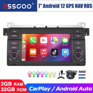 7" 2+32G Carplay Android 14 Autoradio GPS RDS Für BMW 3er E46 318 320 325 M3 MG - Bild 1 von 14