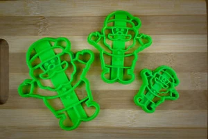 Santa Claus Waving 3 - Merry Christmas HOHOHO - Cookie cutter Multi-Size - Picture 1 of 10