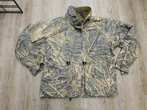 Vintage Columbia Mossy Oak Shadow Grass Duck Hunting Jacket Parka Size Large  - Picture 1 of 5