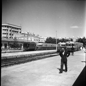 TUNIS c. 1950 - La Gare Négatif 6 x 6 Tunisie - TUN 45 - Picture 1 of 1