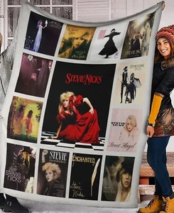 Stevie Nicks Sherpa/ Fleece Blanket, Stevie Nicks Blanket - Picture 1 of 1