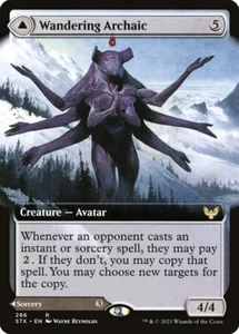 1x - Wandering Archaic - (extended art) - Strixhaven: School of Mages - NM MTG - Picture 1 of 1