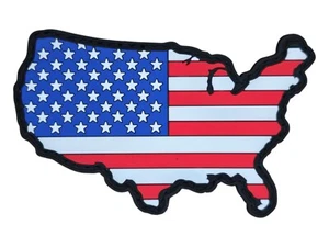 PARCHE MORAL GANCHO PVC BRILLO TÁCTICO A TODO COLOR MAPA PAÍS BANDERA AMERICANA - Imagen 1 de 3