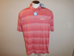 Neu mit Etikett Columbia Golf Omni Freeze Herren-Poloshirt Größe 2XL pink gestreift NEU MIT ETIKETT - Bild 1 von 9