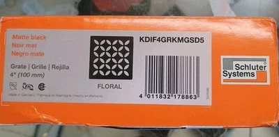 Rejilla de drenaje Schluter Kerri negra Kdif4grkmgsd5 Foto 1 de 4