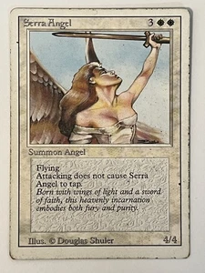 Serra Angel Revised Edition Non-Foil MTG HP - Picture 1 of 2
