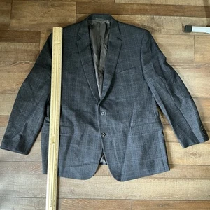 Ralph Lauren Herren 100% Wolle Blazer Sport Sakko Größe 48 L schwarz blau kariert - Bild 1 von 10