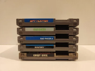 Nintendo NES Racing Game Lot Rad Racer Spy Hunter Bigfoot Knight Rider Tested - Image 1 of 4