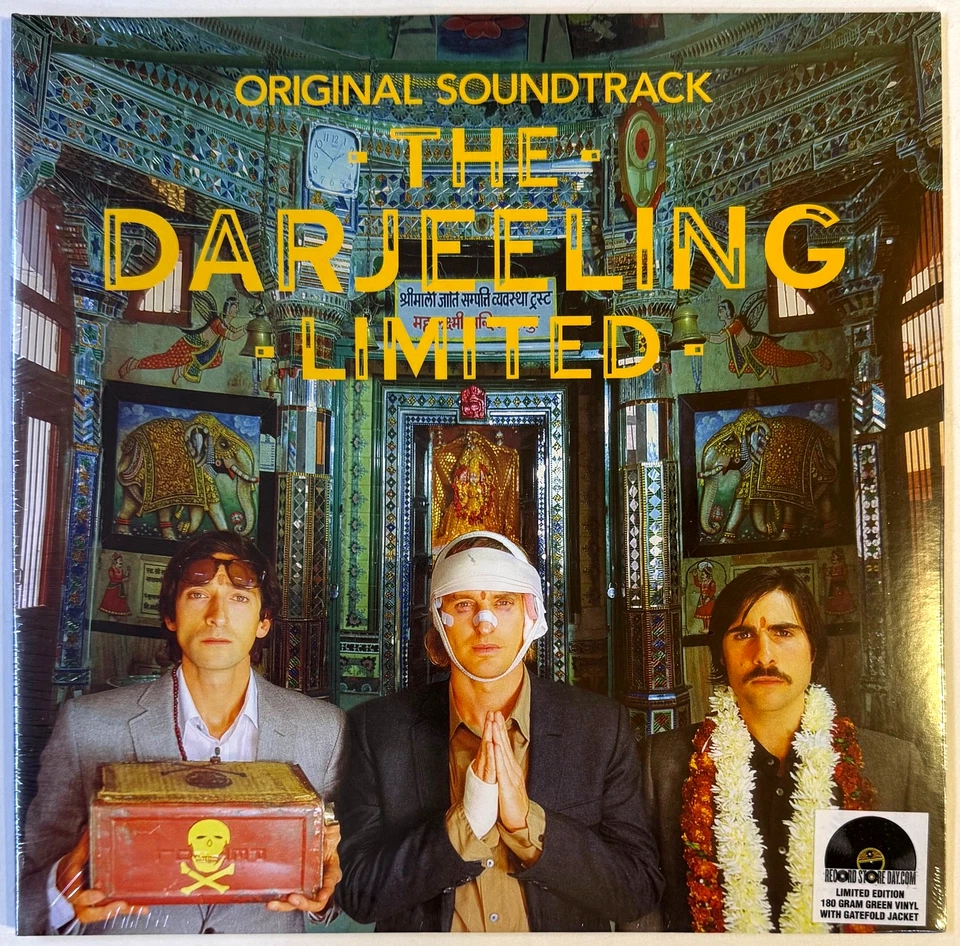 DARJEELING LIMITED Original Soundtrack LTD GREEN VINYL LP RSD 2015 Satyajit Ray - Image 1 of 2