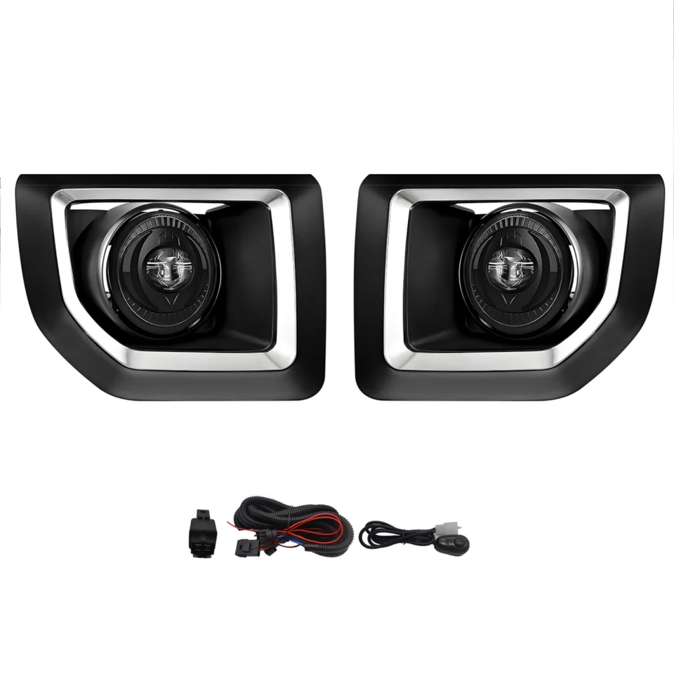Fit 2015-2018 GMC Sierra 2500HD 3500HD LED Fog Lights Bumper Lamps+Switch+Bezel — 第 1/4 张图片