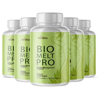 Bio Melt Pro - Apoyo al Metabolismo, Suplemento para Control de Peso - 5 Botellas Foto 1 de 4