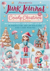 Stamperia CANDY CHRISTMAS - JUNK JOURNAL - CARDSTOCK, STICKERS, CUTOUTS, 16 PAGE - Picture 1 of 20