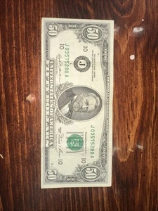 $50 Bill 1981 Series 10 J 03575280 A - Picture 1 of 4