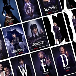 Póster Wednesday Addams impresión de película imagen regalo serie de películas temporada 1+2 impresión - Imagen 1 de 29
