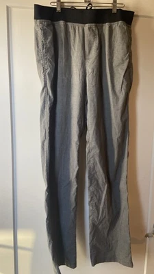 Pantalón de yoga Prana Vaha gris medio mezcla de cáñamo cintura elástica cordón $94 Foto 1 de 4