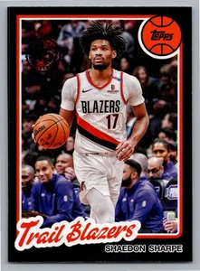 Shaedon Sharpe 205-26 Topps Basketball 45th Anniversary 80BK-35 - Picture 1 of 2