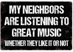 Great Music -  Retro Tin Sign - 20 x 30 cm Landscape - Picture 1 of 1