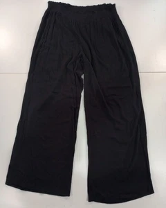 Pantalones negros West Loop pierna ancha Palazzo para mujer cintura elástica XL NUEVOS CON ETIQUETAS - Imagen 1 de 7