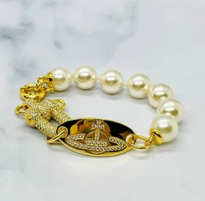 Echtes Vivienne Westwood Kunstperlenarmband - gebraucht / LX5779 - Bild 1 von 5
