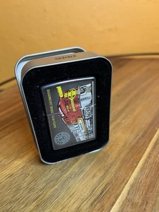 Encendedor Zippo tren locomotora diésel Santa Fe 1999 vintage con hojalata - Imagen 1 de 5