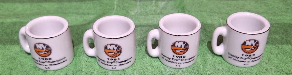 New York Islanders NHL Gumball Lote de 4 Mini Tazas Campeón Copa Stanley Foto 1 de 1