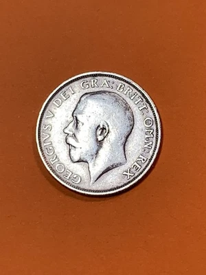 1914 Great Britain 🇬🇧 Silver Shilling (A2384) - Image 1 of 4