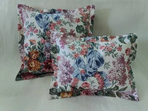 2 RALPH LAUREN ALLISON Floral TOSS PILLOW Cover Shams 12x16 ana 16x16 inch New - Picture 1 of 8