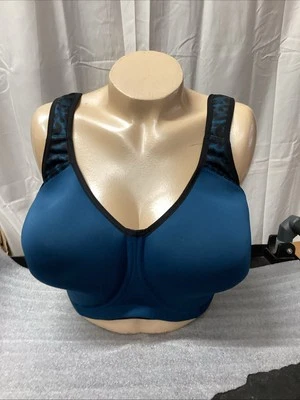 Freya Turquoise Active Sonic Moulded J-Hook Sports Bra, US 34k - Image 1 of 4