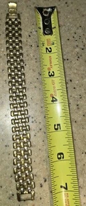 Pulsera geométrica vintage Art Deco tono dorado - Imagen 1 de 6