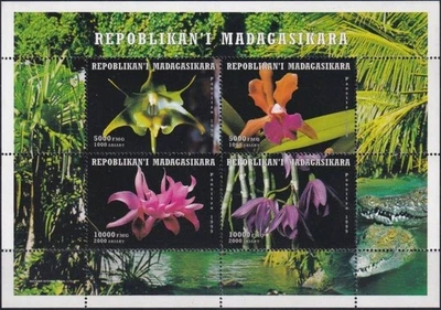 F-EX18779 MADAGASCAR MADAGASIKARA MNH 1999 ORCHILD ORQUIDEAS FLOWERS FLORES. - Image 1 of 2