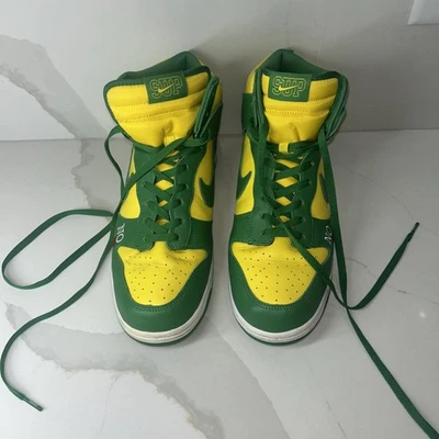 Nike SB Dunk High QG Qs amarillo ralladura/verde clásico para hombre 12 Foto 1 de 4