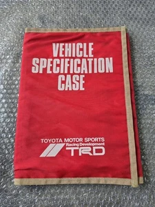 TRD vehicle specification case super rare mr2 supra Ae86 Ke70 TRD book service - Picture 1 of 7