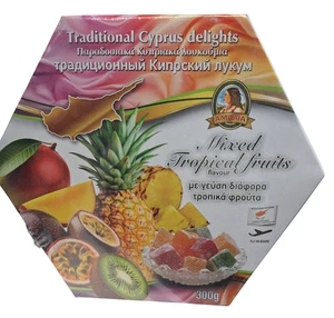Tradicional Chipre/Griego Loukoumi Amalia Delight 300 g/10,5 oz-Mezcla de frutas tropicales - Imagen 1 de 1