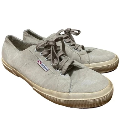 Superga Sneakers Women's 10 Suede Leather Lace Up Casual Walking Shoes - Image 1 of 4