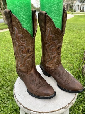 Tony Lama Marrón Western Botas Vaqueras Mujer Talla 6B RR5003L Foto 1 de 4