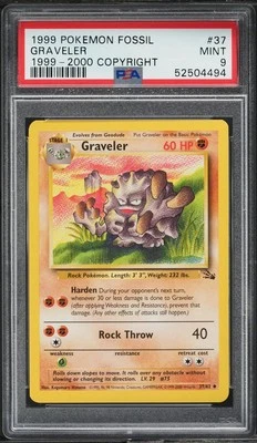 PSA 9 MINT Graveler 37/62 1999-2000 - Red Logo - Pokemon Card - Image 1 of 2