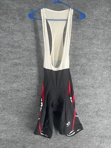 Voler Radfahren Radfahren Trägerhose Herren XL schwarz rot gepolstert SDBC Logo USA - Bild 1 von 11