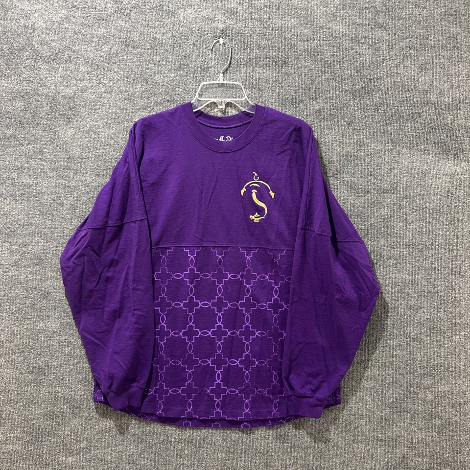 Camiseta Disney Aladdin Spirit Jersey Púrpura Manga Larga RARA Para Hombre Talla XL DIFÍCIL DE ENCONTRAR Foto 1 de 4