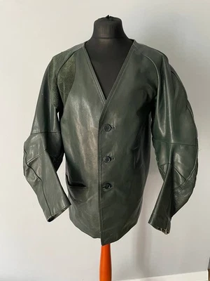 Chaqueta de cuero heep alemana vintage 1940-1960 s moto Foto 1 de 4