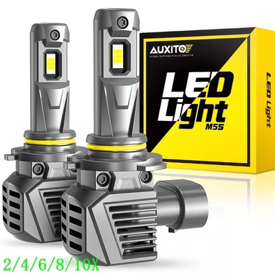 Светодиодная лампа ближнего и дальнего света AUXITO суперяркая 9005 HB3 белая M5S H 2/4X - Изображение 1 из 4