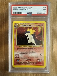 Typhlosion - 18/111 - Neo Genesis Set - Holo Rare - Pokémon Card PSA 7 - Picture 1 of 2